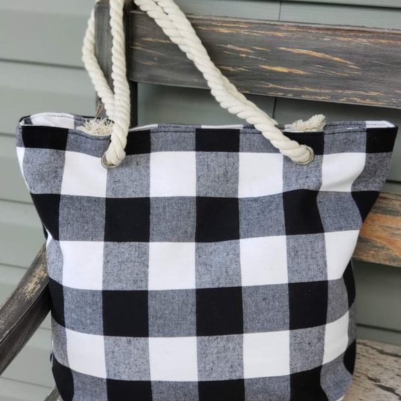 NEW Rope Handle Tote Bag -Multiple Designs Availab - Picture 3 of 4